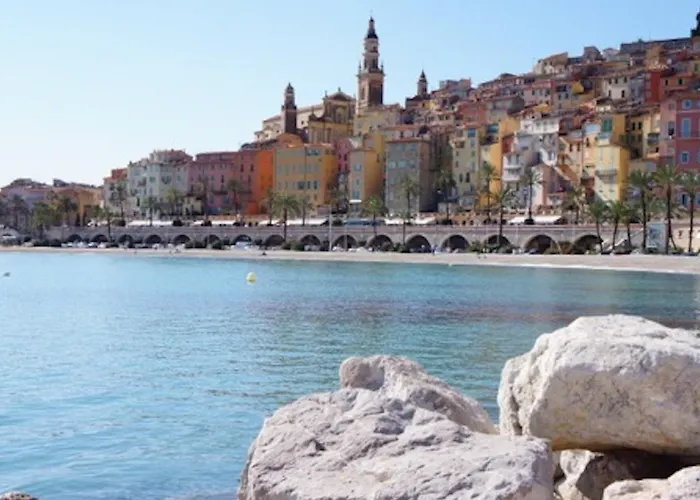 La Pietonne-plage-clim * Menton